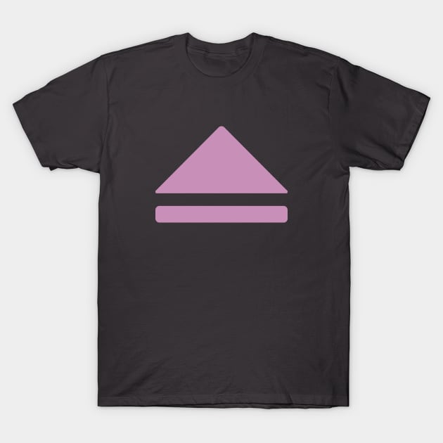 Eject Button - pink T-Shirt by The Nature of Things